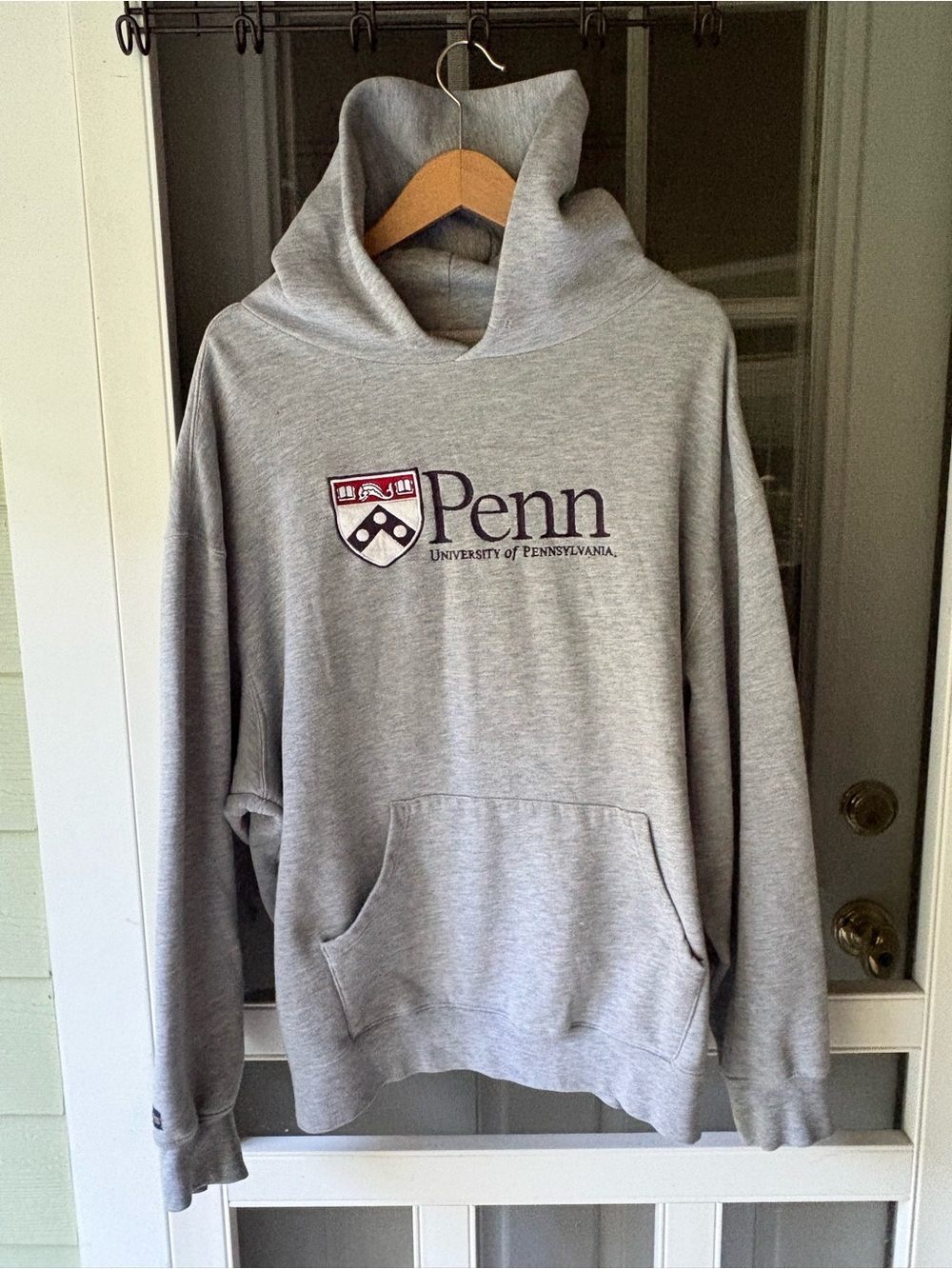 Vintage Jansport University of Pennsylvania Gray Hoodie Sweatshirt